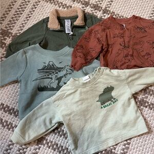 Baby boy 6M dinosaur sweatshirt bundle